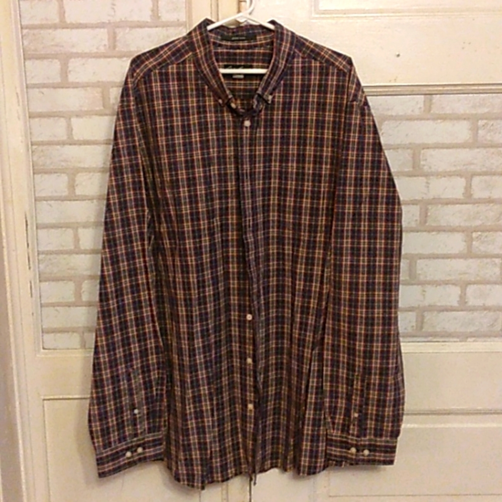 Eddie Bauer men's 3XLT casual button down shirt (J5)